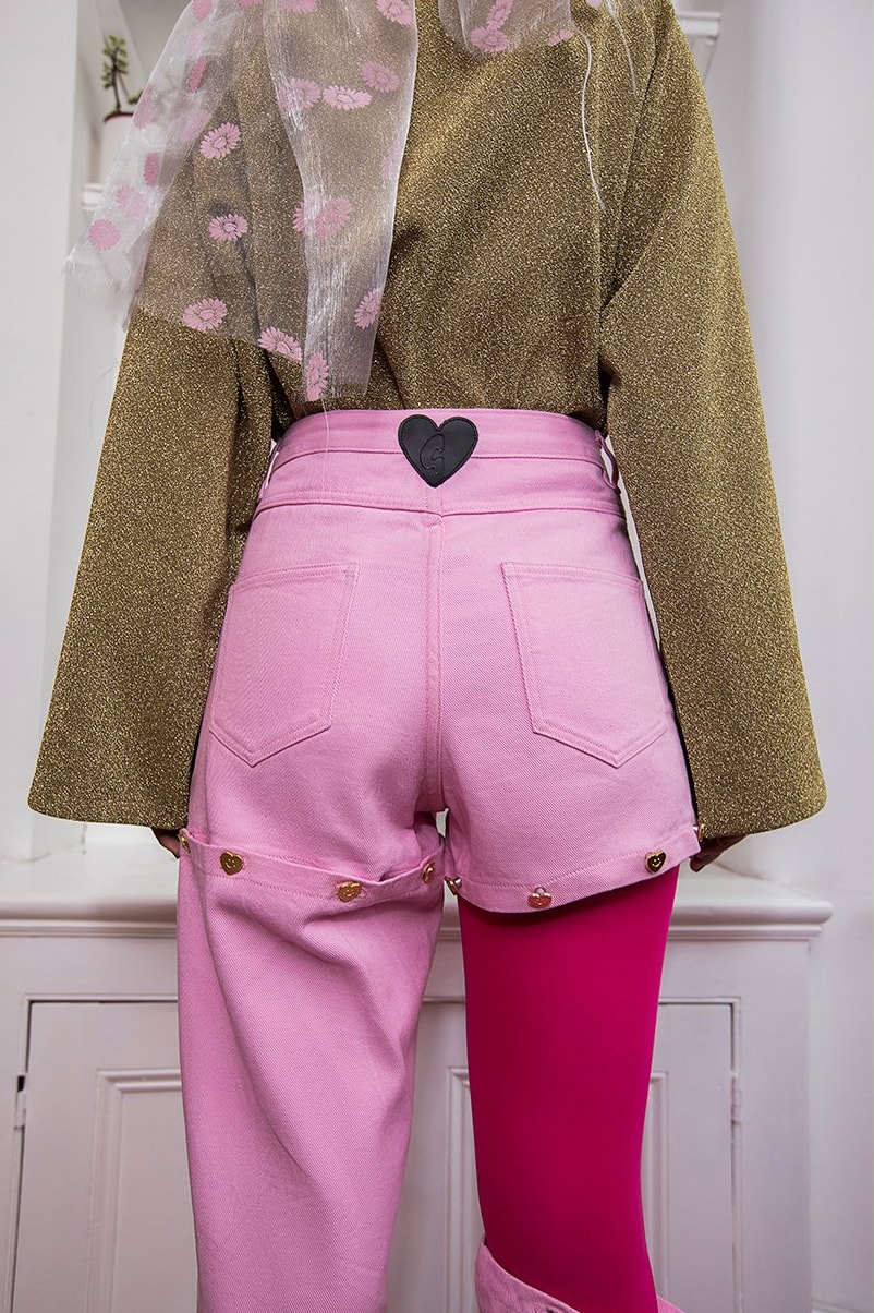 Lazy Oaf G.E.M SS18 Collection Black Bear Dress Pink Denim Jacket Pink Romper