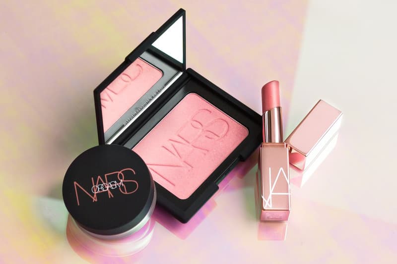 Nars Three-Piece Orgasm Collection Afterglow Lip Balm Illuminating Loose Powder