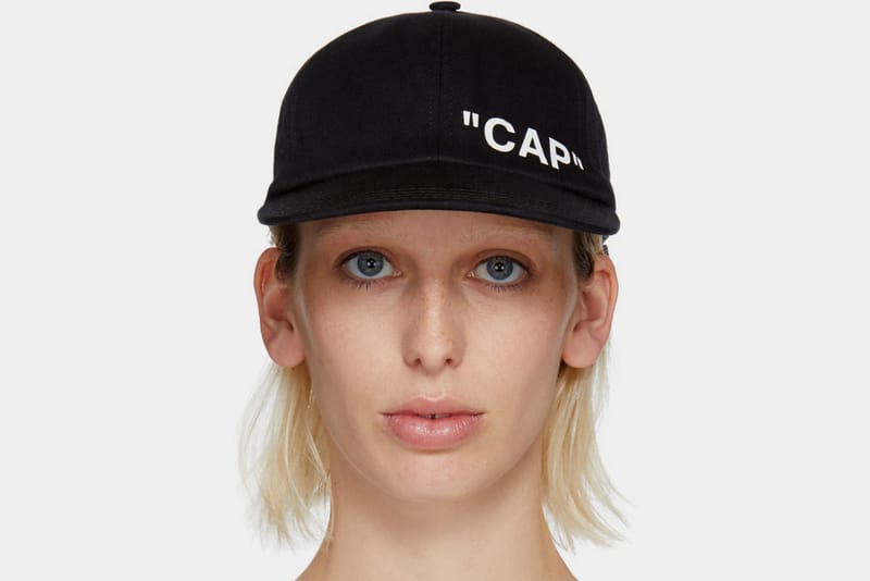 off white quote cap