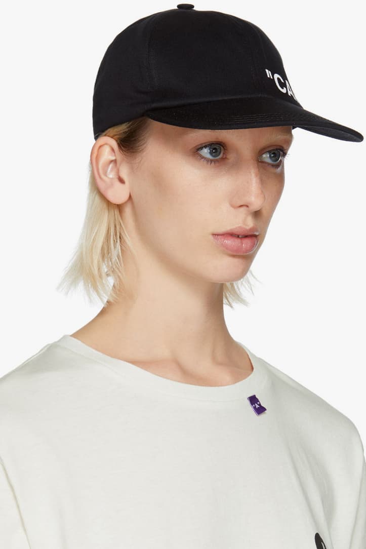 Off-White™ Black Quote Cap Summer Piece