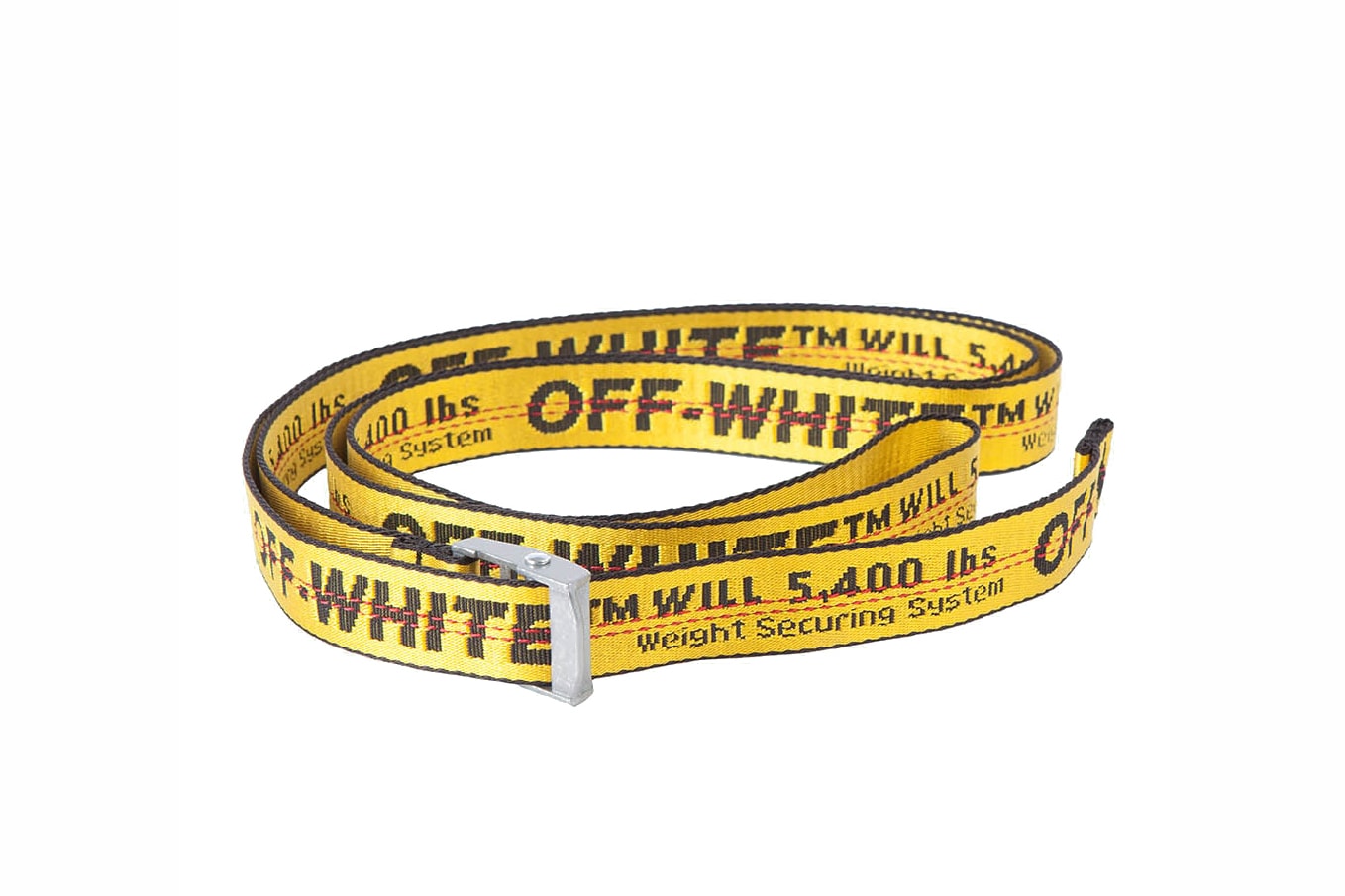 Off-White c/o Virgil Abloh - Yellow Industrial Belt NEW - With