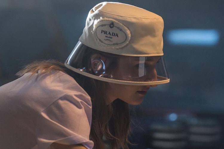 Prada Kick-Starts Summer with A New PVC Visor Hat