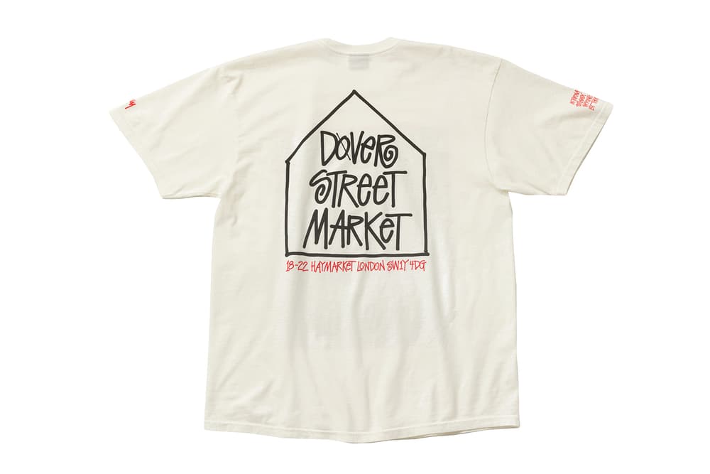Stussy Dover Street Market Exclusive T-shirts Photo London White