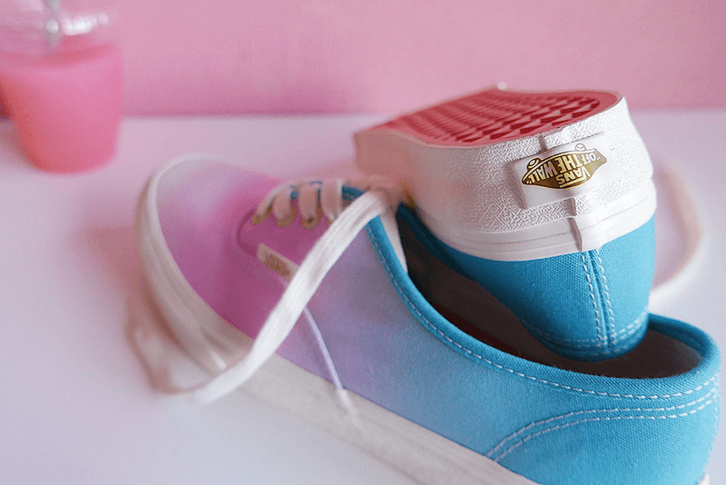 Vans Charlotte Shibuya Aya Kawasaki Collaboration Peach Soda Sneaker ombre pink blue