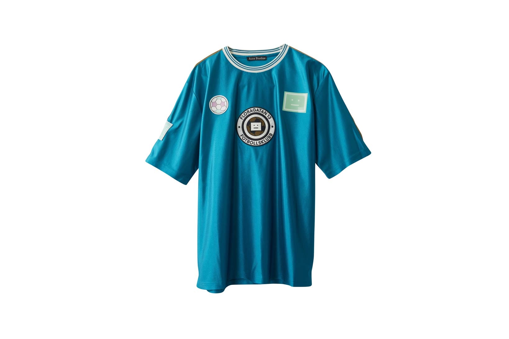 Acne Studios Fotbollsklubb Football T-Shirt Blue
