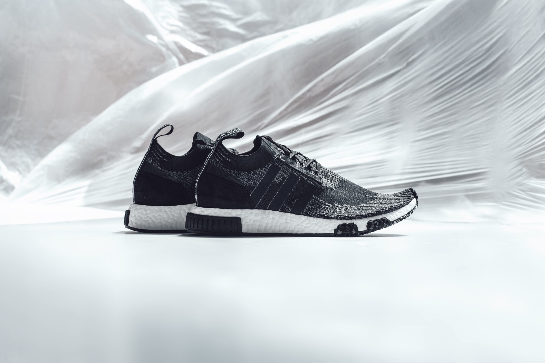 adidas NMD Racer "Monochrome" Collection Black White Sneaker