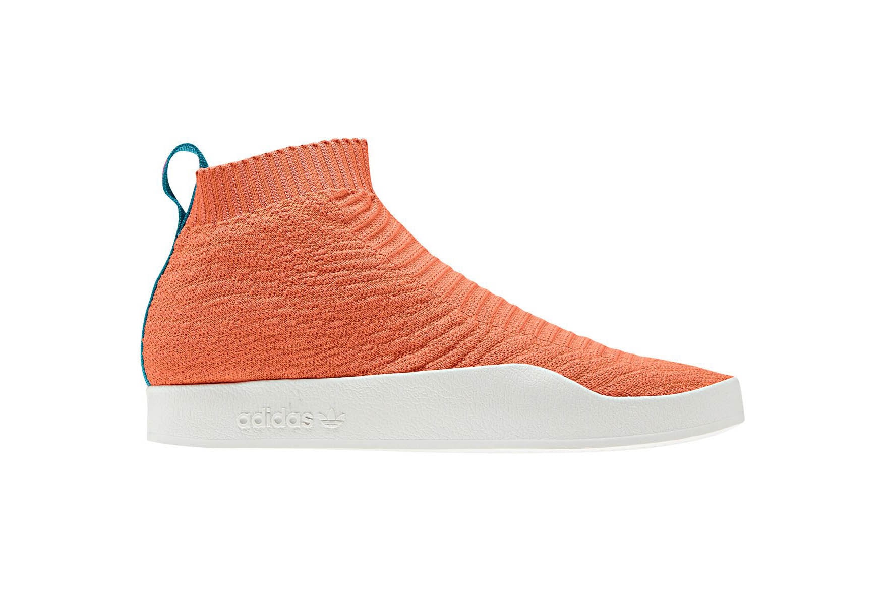 adidas Originals Adilette Primeknit Summer Sock Sneaker Orange White