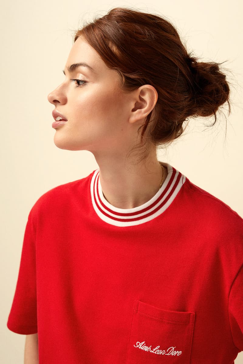 Aimé Leon Dore Spring/Summer 2018 Collection Editorial T-Shirt Red White