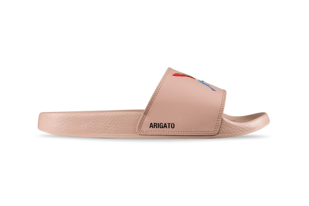 Axel Arigato Tori Bird Embroidered Slides Pastel Pink Blue Black Grey White