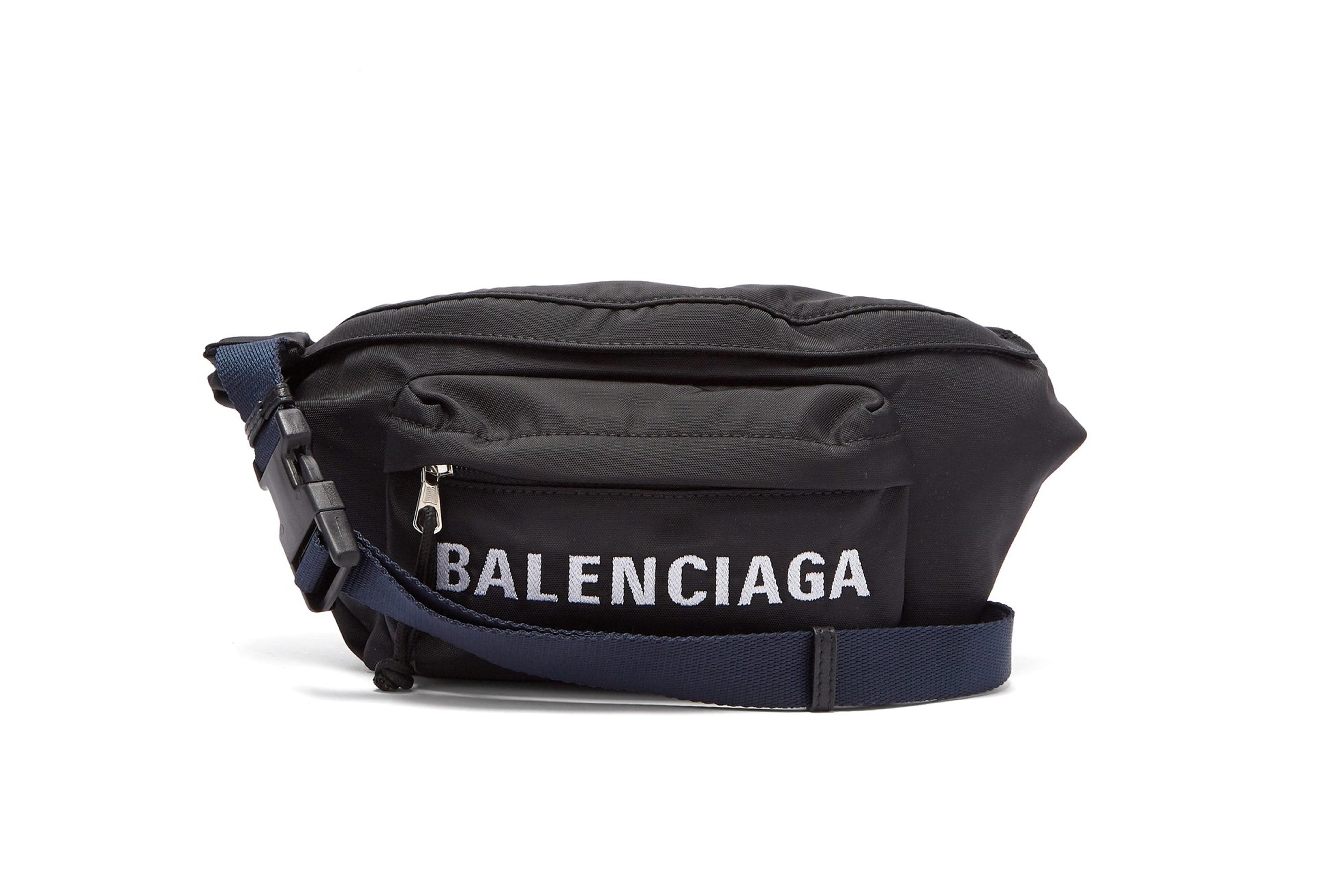 Shop Balenciaga's New Logo Fanny Pack Bag Pouch Crossbody Cross Body Retro Bold Demna Gvasalia