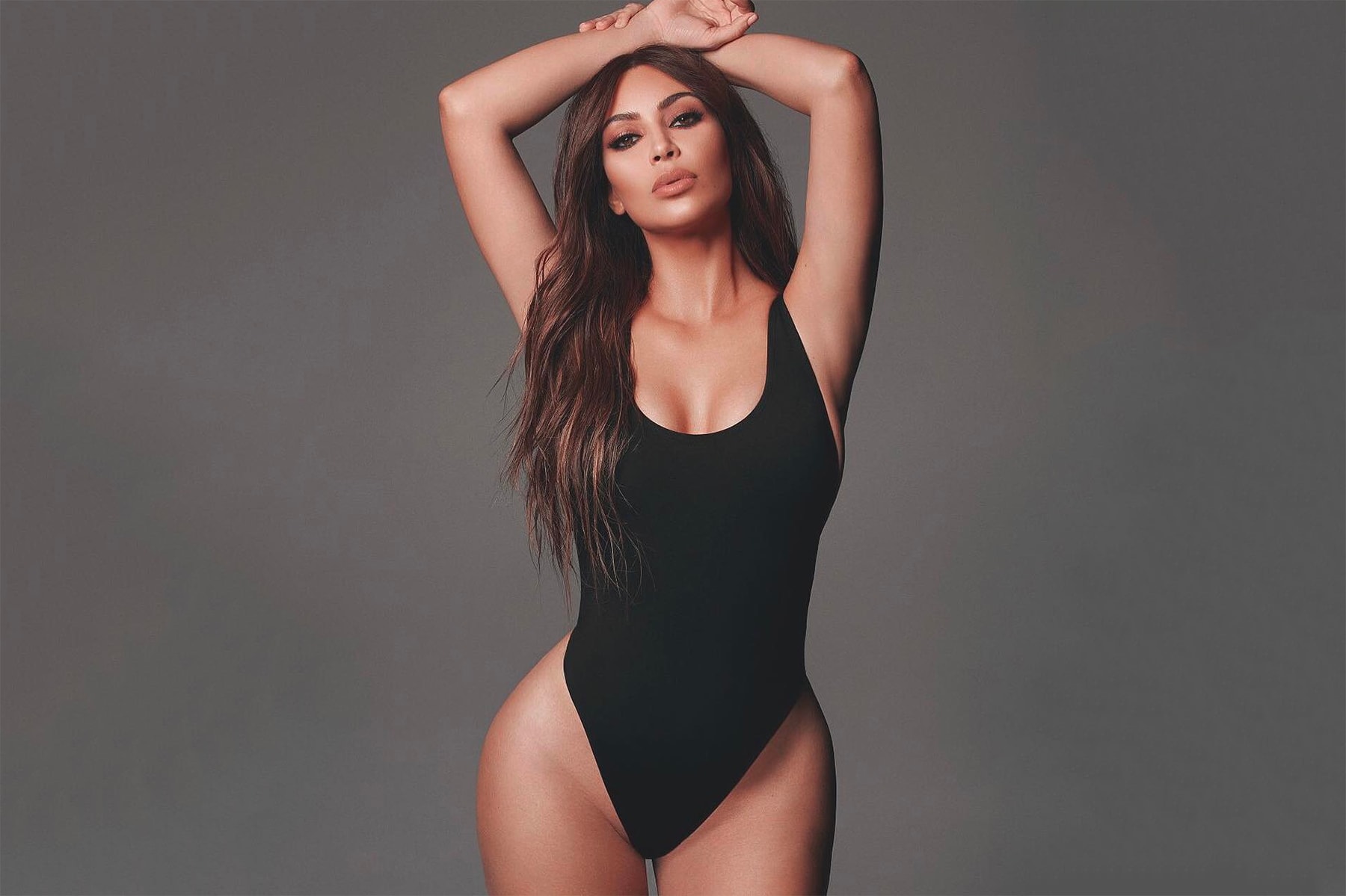 Kim Kardashian KKW Beauty Black Bodysuit