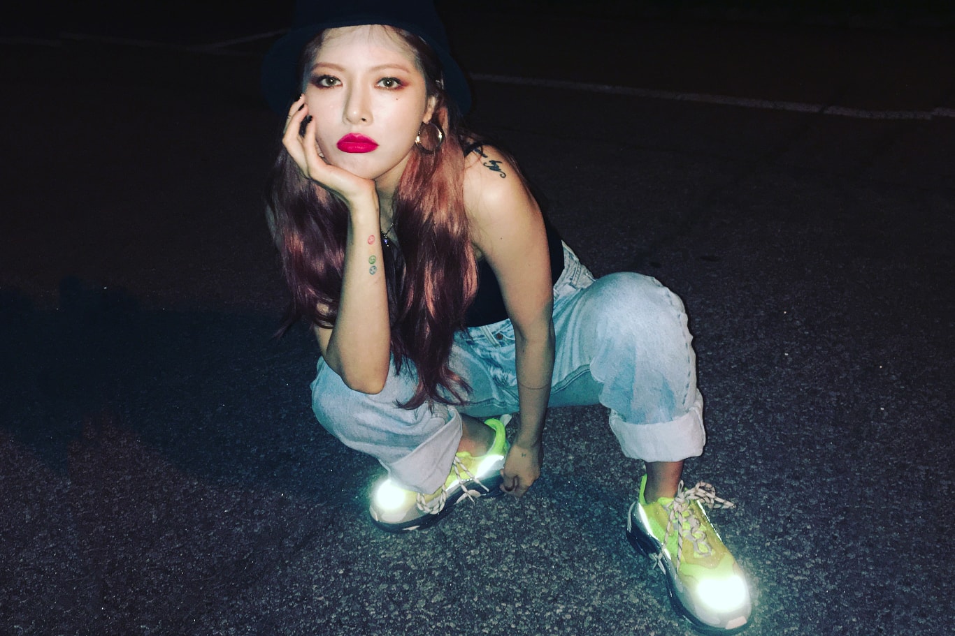 hyuna balenciaga triple s sneaker best celebrity style k-pop korean