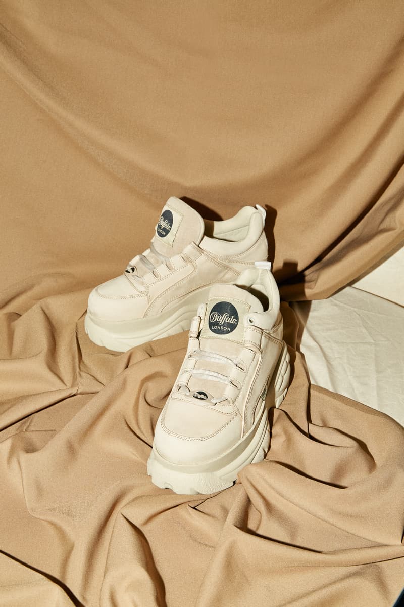 Buffalo London Platform Sneakers in "Creme" Where to buy Buffalo Sneakers 90s Shoe Spice Girls Chunky