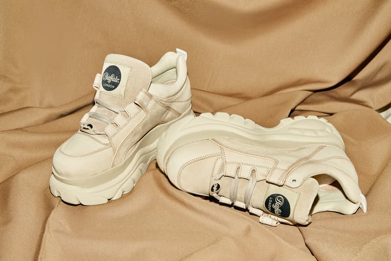 Buffalo London Platform Sneakers in "Creme" Where to buy Buffalo Sneakers 90s Shoe Spice Girls Chunky