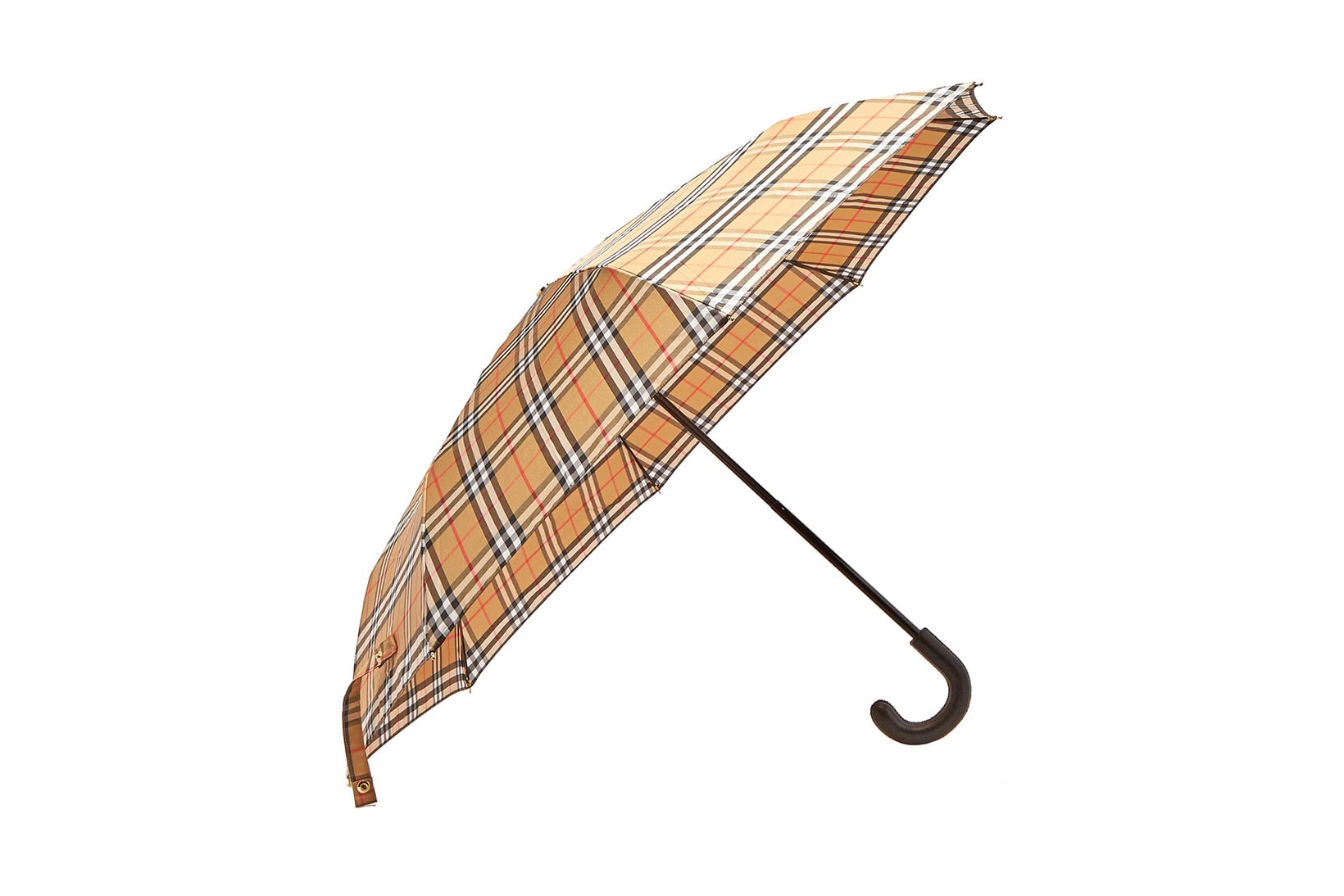 Burberry Vintage Checked Plaid Tartan Umbrella