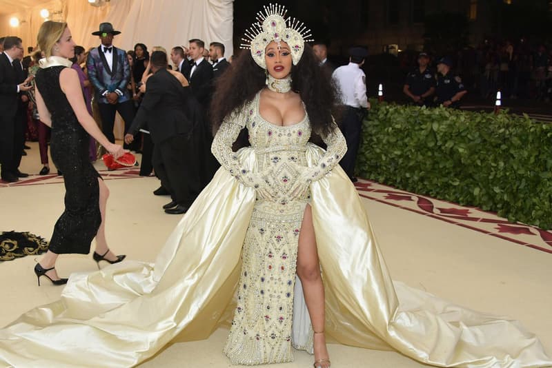 Cardi B Met Gala 2018 Moshino Gown