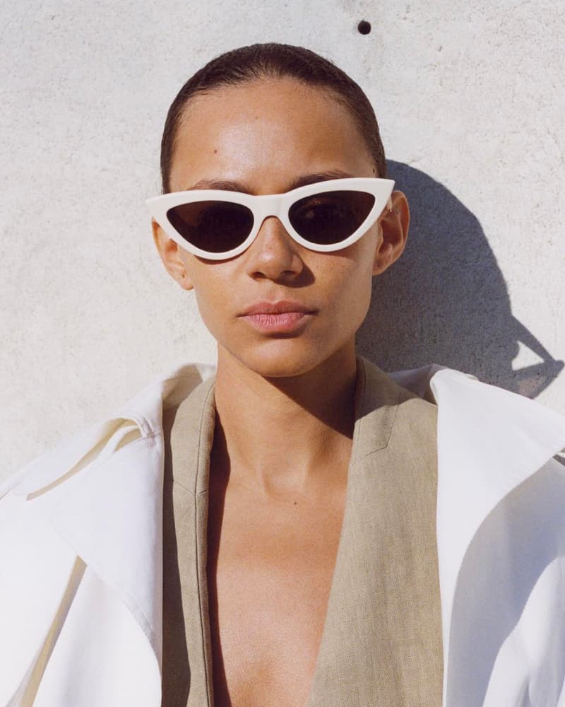 celine leather Cat Eye Sunglasses Summer 2018 Phobe Philo White Binx Walton