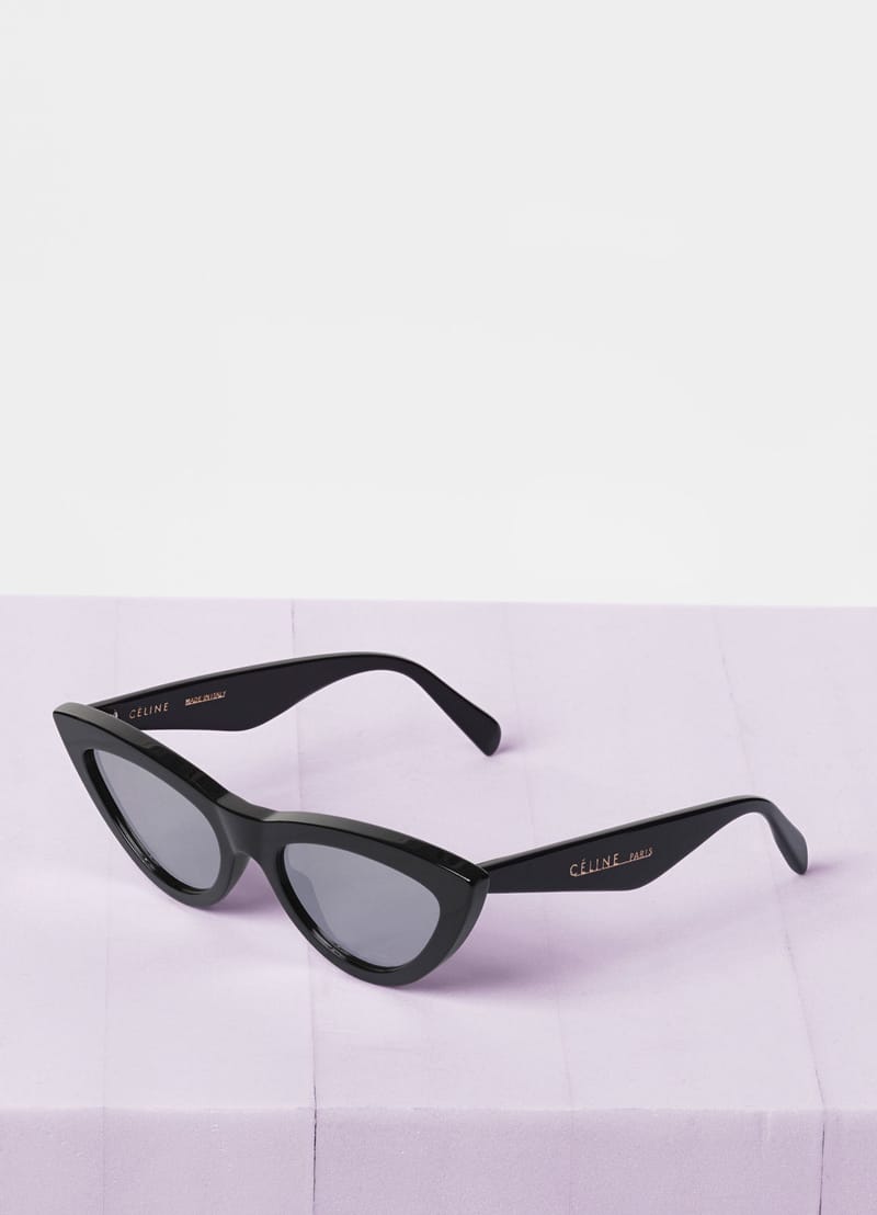 celine cat eye white sunglasses