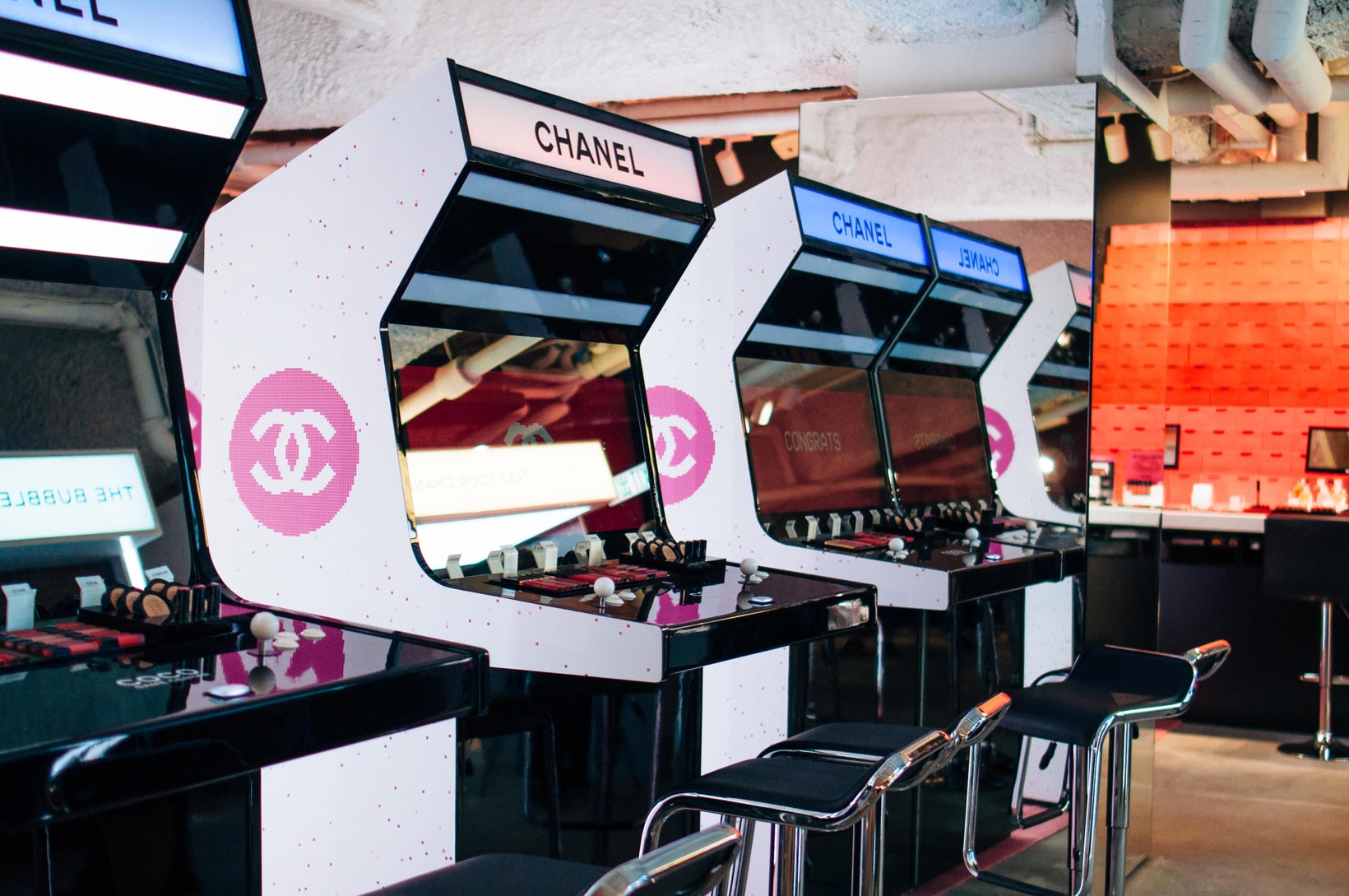 Chanel Beauty Hong Kong Coco Game Center Makeup Stations