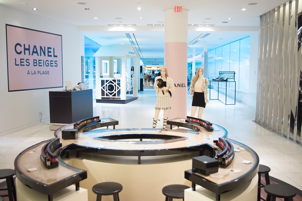 Chanel Beauty Lipsticks LES BEIGES À LA PLAGE Vancouver Pop-Up Store Makeup Holt Renfrew Nail Beauty Bar