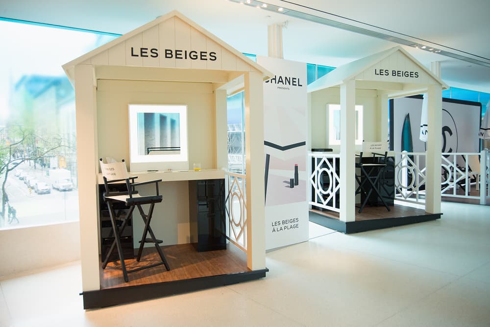 Chanel Beauty Lipsticks LES BEIGES À LA PLAGE Vancouver Pop-Up Store Makeup Holt Renfrew