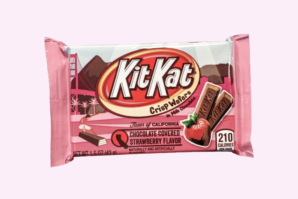 Hershey Flavors of America Chocolate Covered Strawberry Kit Kat California 2018