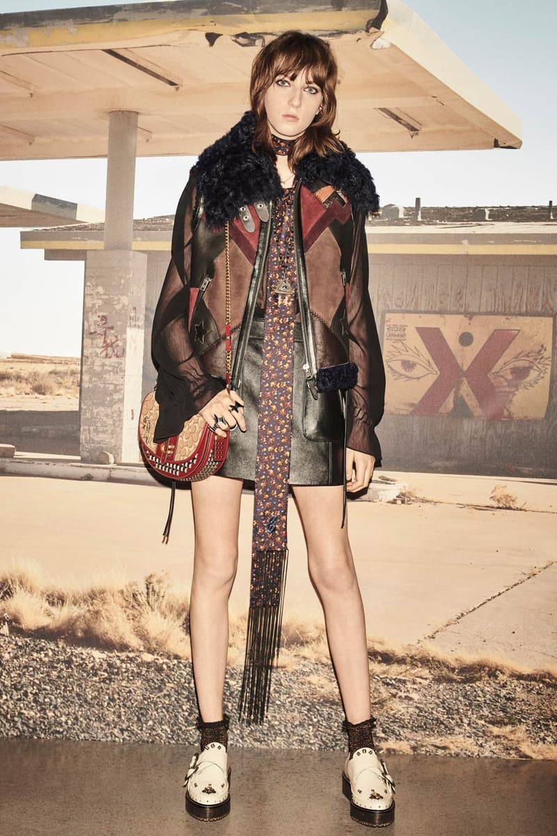 Coach 1941 Resort 2019 Collection Lookbook Leather Skirt Oversized Jacket Black Brown