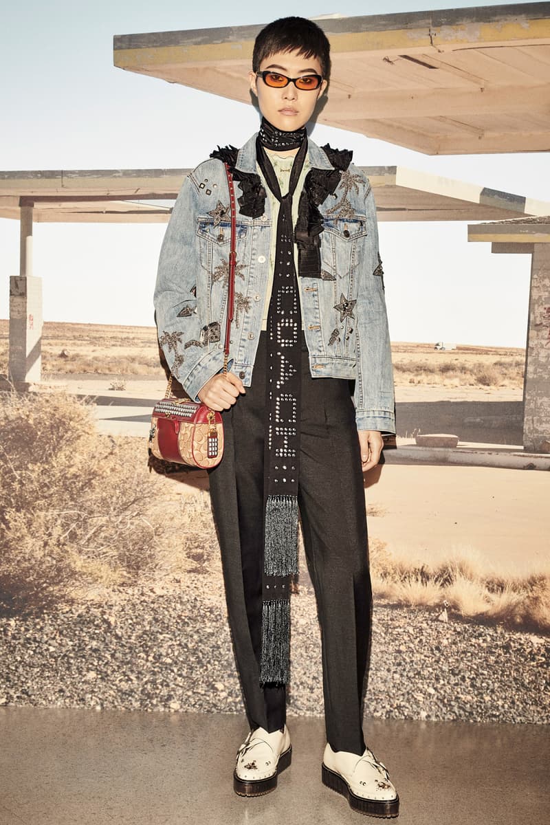 Coach 1941 Resort 2019 Collection Lookbook Denim Jacket Trousers Blue Black