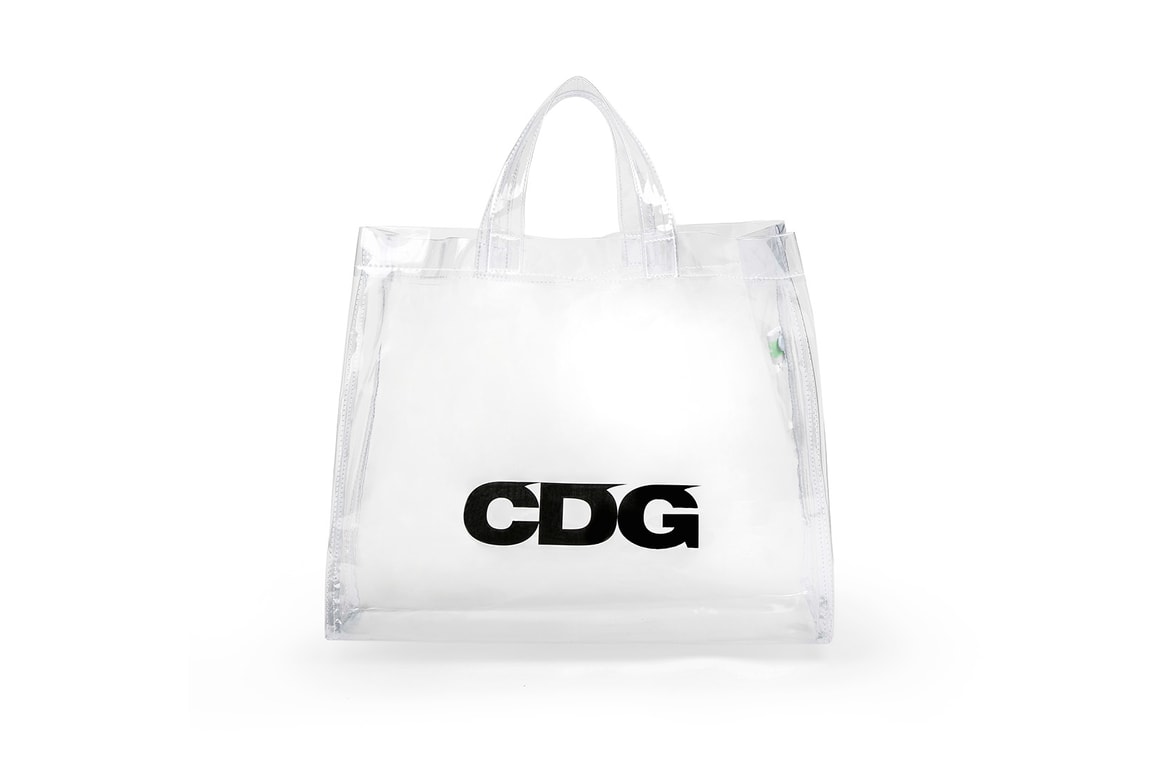 Comme Des Garcons Logo Plastic Tote Bag 2018 Hypebae