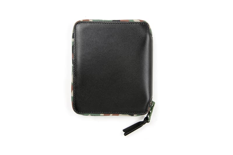 COMME des GARÇONS Leather Wallet Black Camouflage