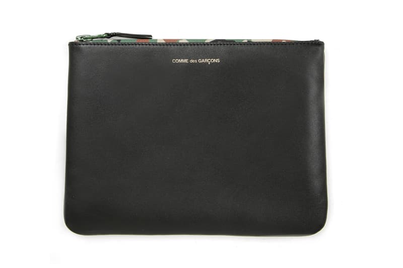 COMME des GARÇONS Leather Pouch Black Camouflage