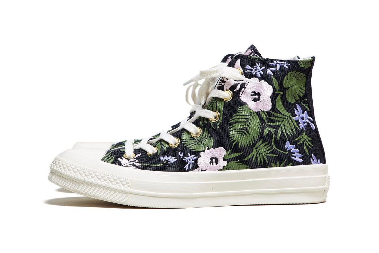 Converse Chuck Taylor All Star 70 Floral Palm Leaf Print Embroidered Women's Sneakers