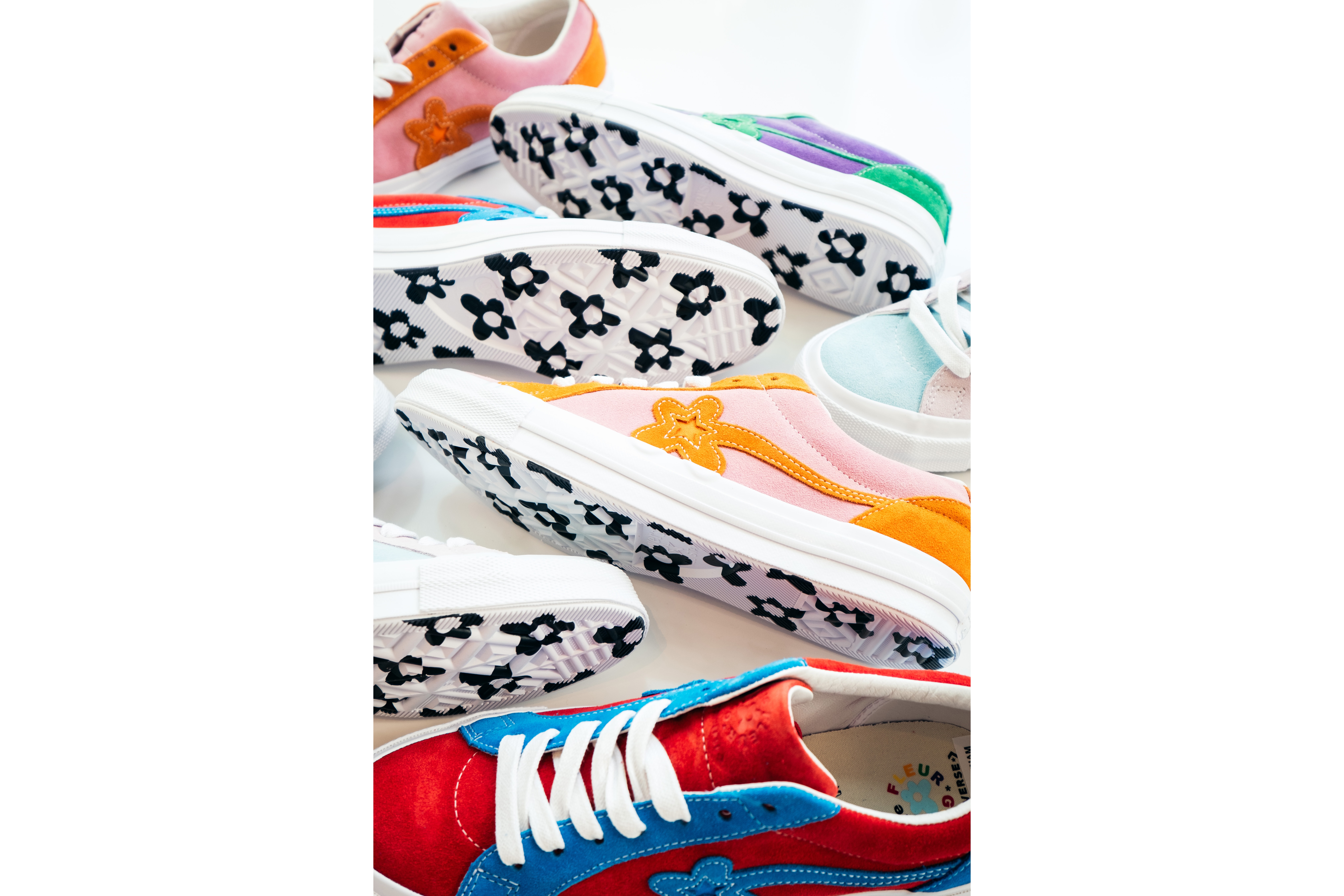 Converse GOLF Le FLEUR One Star Collection Tyler the Creator Sneaker Shoe Collaboration Pastel Color Spring Summer
