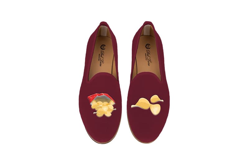 Del Toro Foodies Collection Moda Operandi Potato Chips Slipper Burgundy