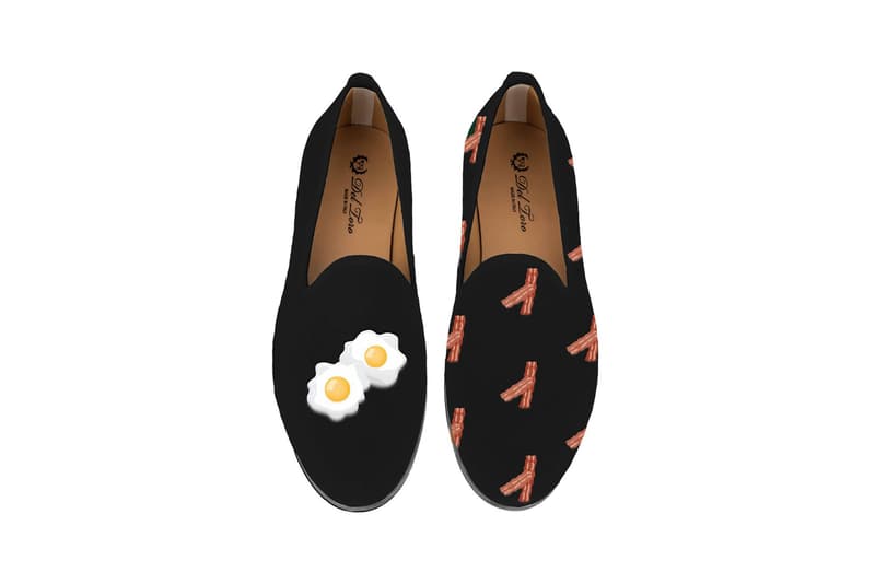 Del Toro Foodies Collection Moda Operandi Bacon & Eggs Slipper Black