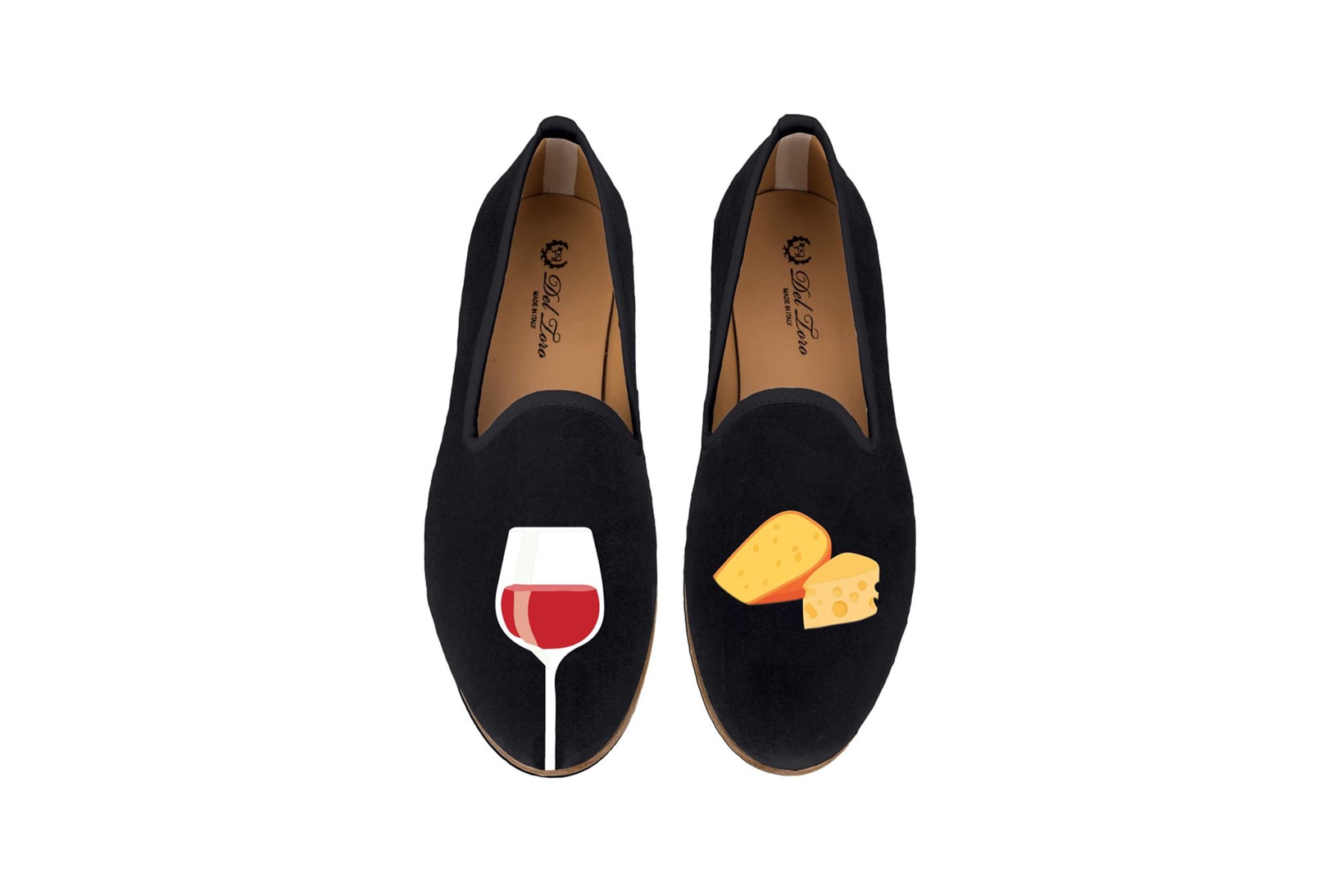 Del Toro Foodies Collection Moda Operandi Cheese & Wine Slipper Black