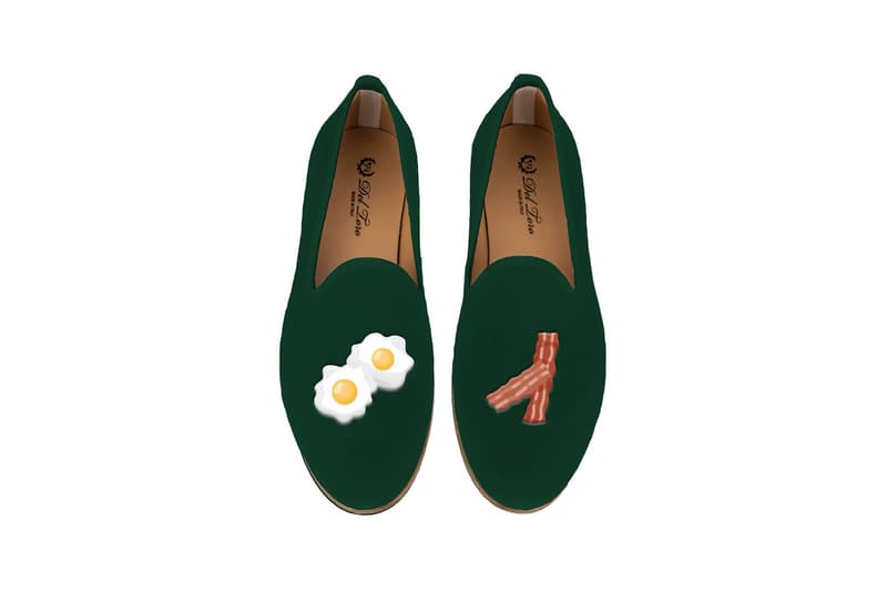 Del Toro Foodies Collection Moda Operandi Bacon & Eggs Slipper Green