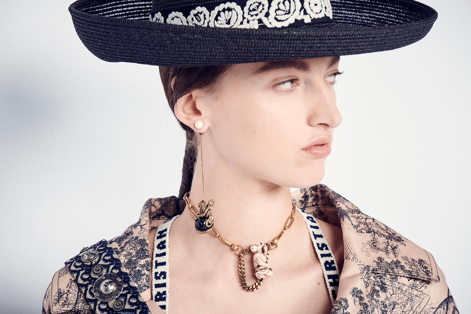 Dior Cruise 2019 Resort Runway Backstage Earring Hat Necklace