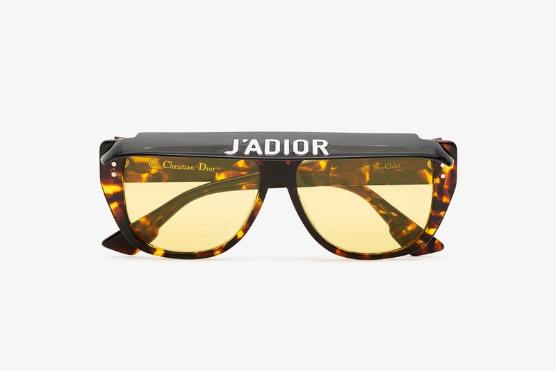 Dior Tortoiseshell Visor Acetate Retro Sunglasses