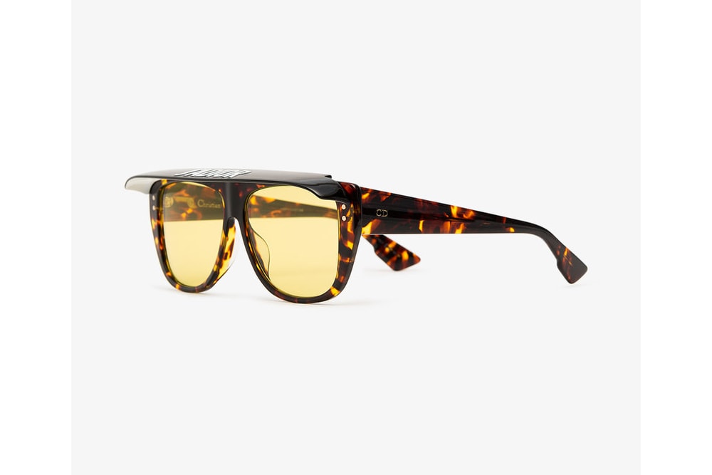 Dior Tortoiseshell Visor Acetate Retro Sunglasses