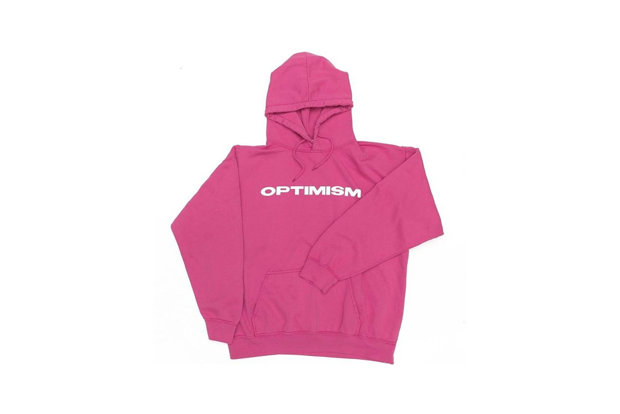 Emily Oberg Sporty & Rich OPTIMISM Hoodie Pink