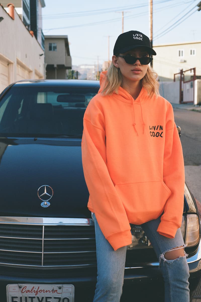 livin cool Emanuele D'Angelo Lookbook Logo Hoodie Orange