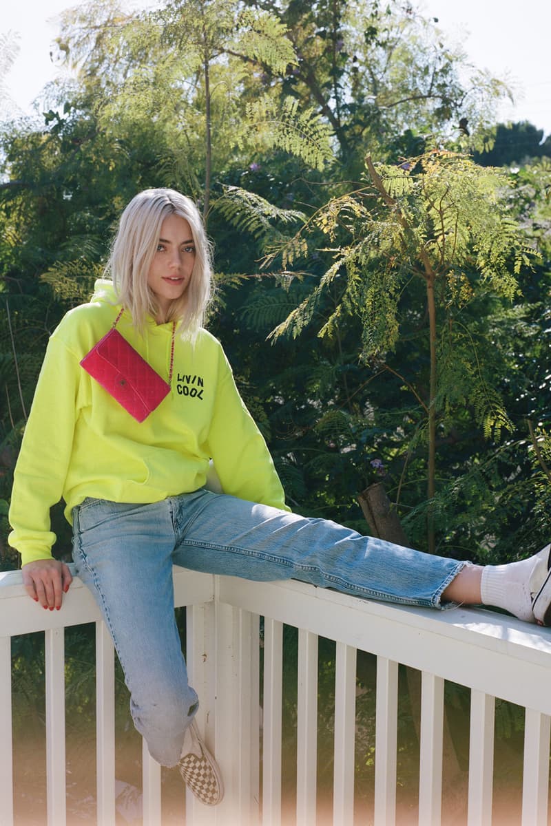 Pyper America livin cool Emanuele D'Angelo Lookbook Logo Hoodie Lime Green Yellow