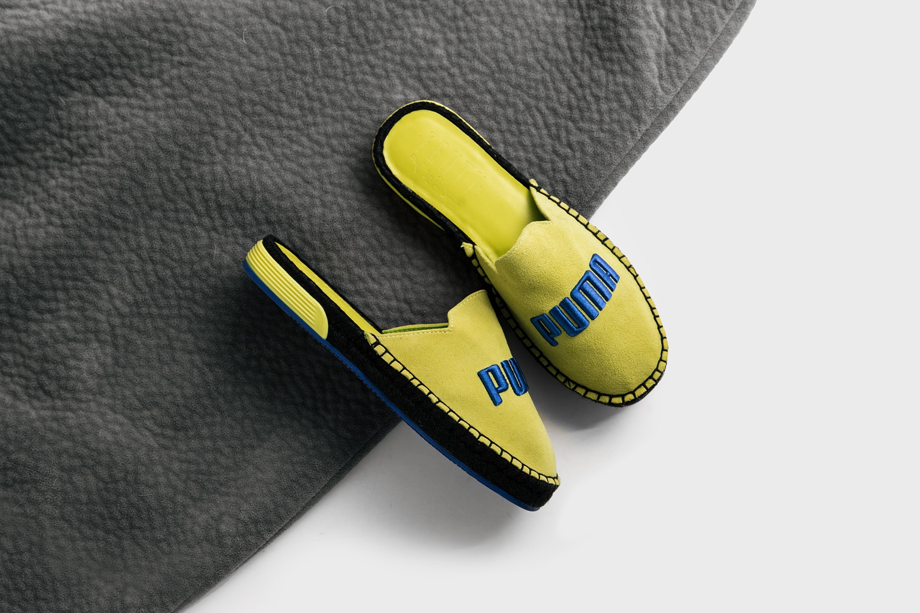 Cop Fenty x PUMA's Summer-Ready Espadrilles Sandals Shoes Rihanna Black Grey Yellow Turquoise
