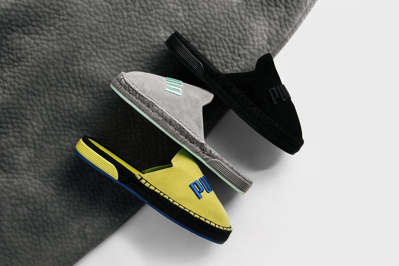 Cop Fenty x PUMA's Summer-Ready Espadrilles Sandals Shoes Rihanna Black Grey Yellow Turquoise