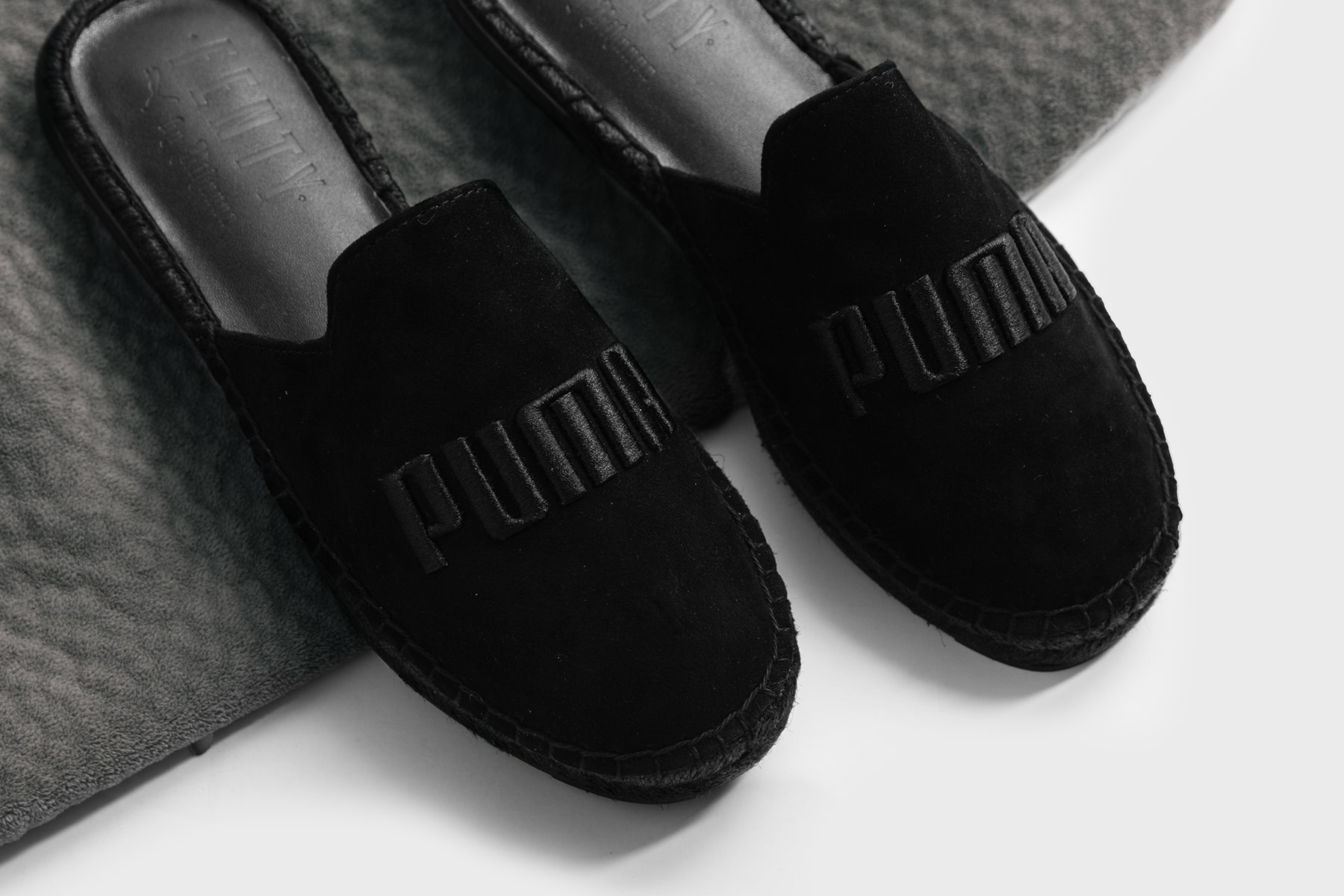 Cop Fenty x PUMA's Summer-Ready Espadrilles Sandals Shoes Rihanna Black Grey Yellow Turquoise