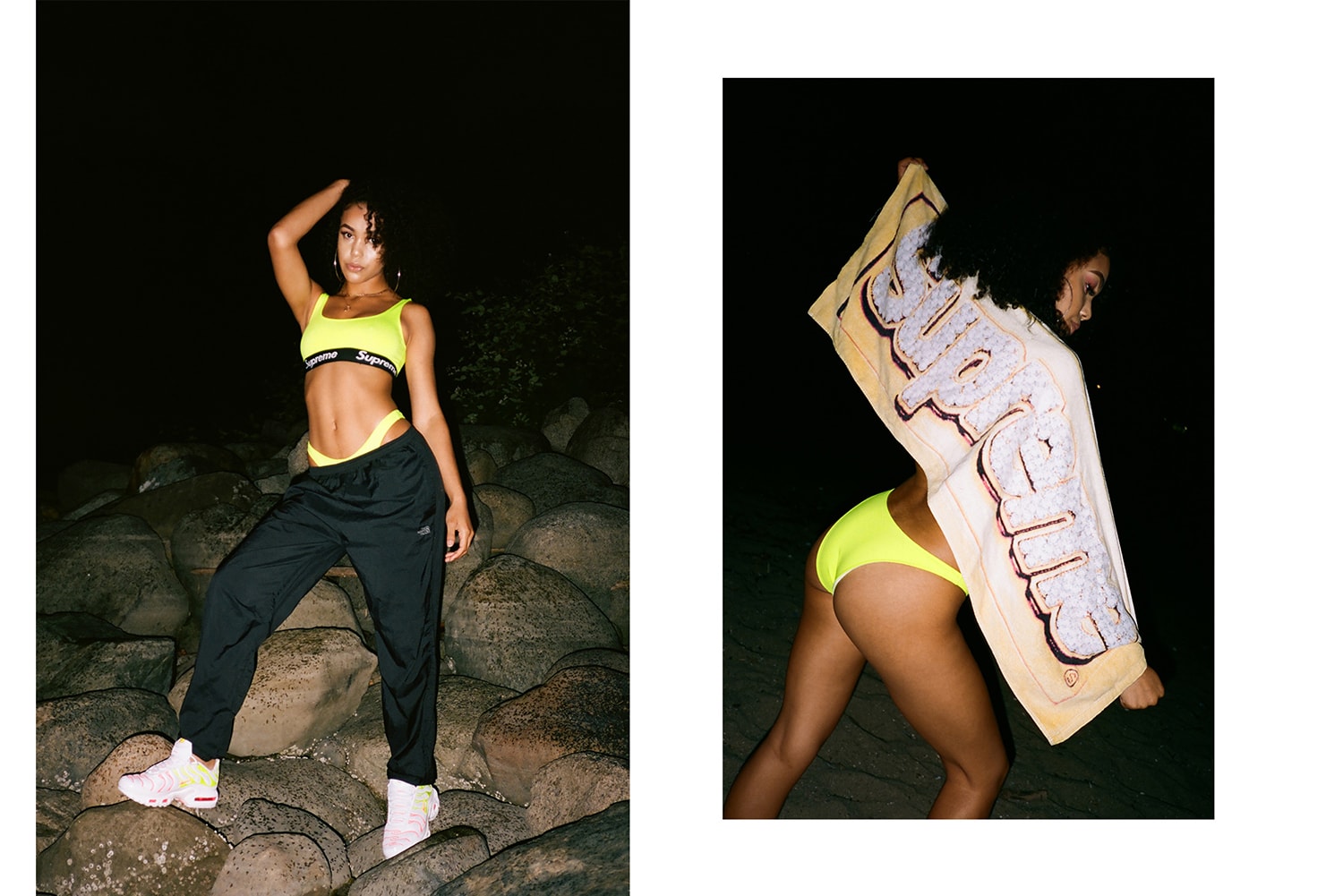 Frankie Collective Supreme Active Set Yellow Neon Reworked Towel