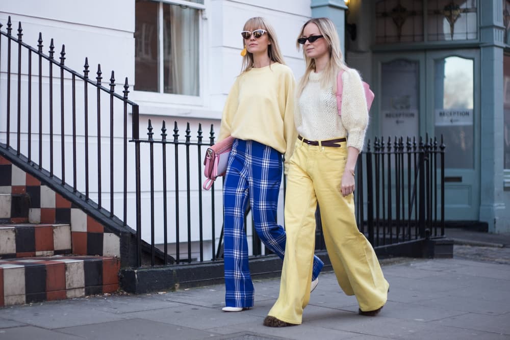 Gen Z Yellow Outfits Pants Top Fashion Week Street Style