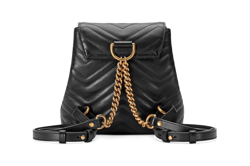 Gucci Gg Marmont Matelasse Backpack In Black Hypebae
