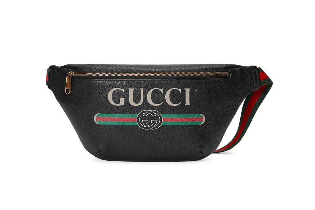 Gucci Logo Fanny Pack Black Belt Bag